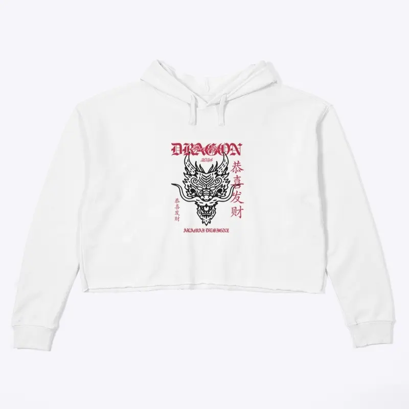 Year of the Dragon Alamai Cropped Hoodie