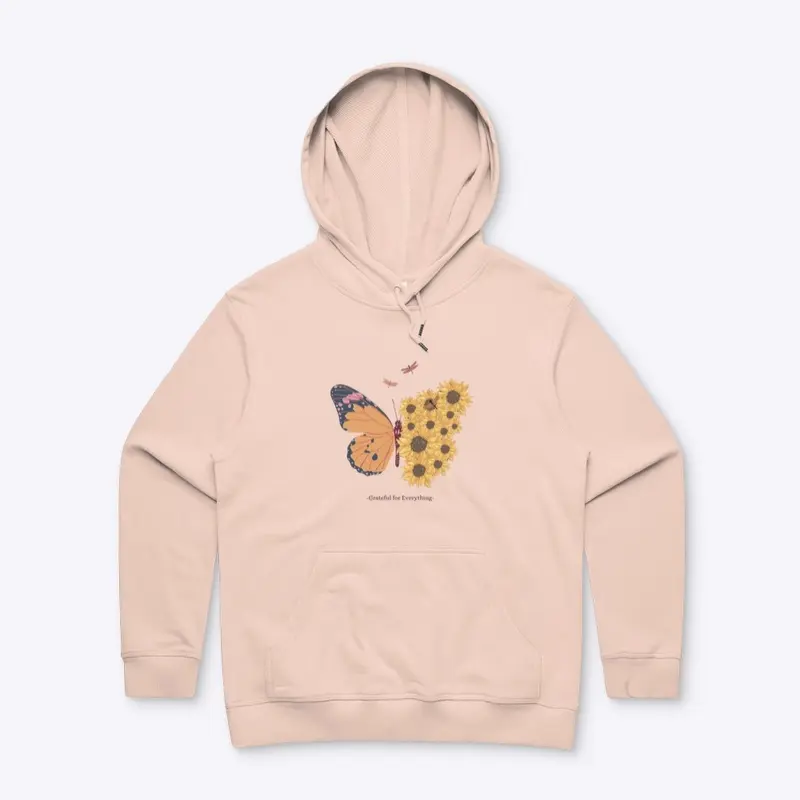 Grateful for Everything Butterfly Hoodie